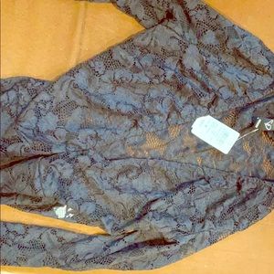 Sexy, black lace body suit